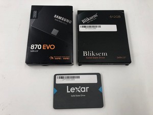 3X 2.5" SATA SOLID STATE DRIVE COMPUTER STORAGE TO INCLUDE LEXAR 960GB NQ100.: LOCATION - B RACK