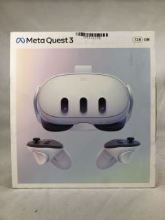 META QUEST 3 128 GB VR HEADSET: MODEL NO S3A: LOCATION - B RACK