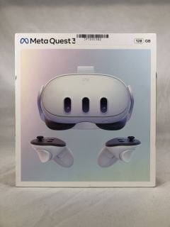 META QUEST 3 128 GB VR HEADSET: MODEL NO S3A. (SEALED UNIT).: LOCATION - B RACK