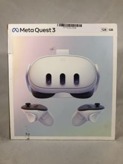 META QUEST 3 128 GB VR HEADSET: MODEL NO S3A: LOCATION - B RACK