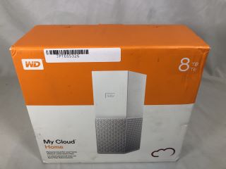 WESTERN DIGITAL MY CLOUD HOME 8TB NAS SERVER: MODEL NO WDBVXO0080HWT-EESN: LOCATION - B RACK