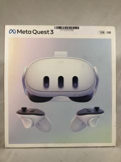 META QUEST 3 128 GB VR HEADSET: MODEL NO S3A: LOCATION - B RACK