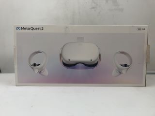 META 128GB QUEST 2 VR HEADSET: MODEL NO KW49CM: LOCATION - B RACK