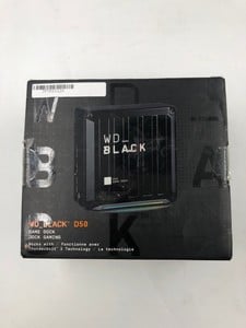 WD BLACK D50 THUNDERBOLT 3 ( MODEL) (RRP £262). GAMING DOCK MODEL NO WDBA3U0000NBK-00: LOCATION - A RACK