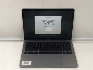 APPLE MACBOOK PRO 256GB LAPTOP: MODEL NO A1708. INTEL CORE I5-6360U, 16GB RAM, 13.0" SCREEN: LOCATION - B RACK