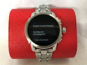 DIESEL GOOGLE WEAR OS SMARTWATCH MODEL NO DZT2040: LOCATION - A RACK