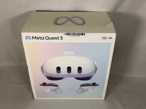 META QUEST 3 128GB V.R HEADSET (RRP - £479) MODEL NO S3A: LOCATION - A RACK