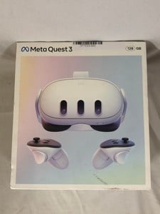 META QUEST 3 128GB V.R HEADSET (RRP - £479) MODEL NO S3A: LOCATION - A RACK