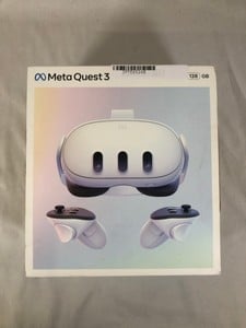 META QUEST 3 128GB V.R HEADSET (RRP - £479) MODEL NO S3A: LOCATION - A RACK