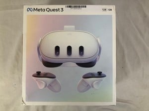 META QUEST 3 128GB V.R HEADSET (RRP - £479) MODEL NO S3A: LOCATION - A RACK