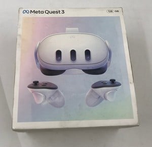 META QUEST 3 128GB V.R HEADSET (RRP - £479) MODEL NO S3A: LOCATION - A RACK