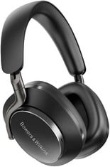 1 X BOWERS & WILKINS PX8 FLAGSHIP NOISE CANCELLING WIRELESS OVER EAR HEADPHONES WITH BLUETOOTH 5.0 & QUICK CHARGE, BUILT-IN MICROPHONE - BLACK. RRP £469: LOCATION - A RACK