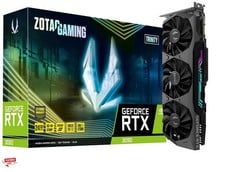 1 X ZOTAC RTX 3090 TRINITY 24GB GDDR6X RAY-TRACING GRAPHICS CARD, 10496 CORE, 1695MHZ BOOST, 3 X DISPLAYPORT, HDMI, ICESTORM 2.0 ADVANCED COOLING, ZT-A30900D-10P. RRP £1735: LOCATION - A RACK