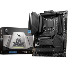 1 X MSI MAG Z790 TOMAHAWK WIFI DDR4 MOTHERBOARD ATX - SUPPORTS INTEL CORE 12/13TH GEN PROCESSORS, LGA 1700, DDR4 BOOST (5333+MHZ/OC), 1 X PCIE 5.0 X16, 1 X PCIE 4.0 X16, 4X M.2 GEN4, 2.5GBPS LAN, WI-