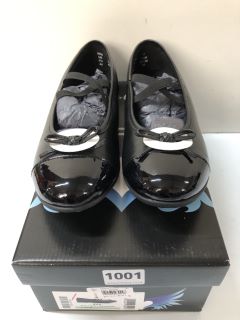 ANGRY ANGELS IDOL BLACK LEATHER CHILDREN'S SHOES - SIZE L 7.5 M (605000)