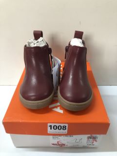 JOHN LEWIS ANYDAY CHELSEA BERRY CHILDREN'S BOOTS - SIZE C4 (239481)