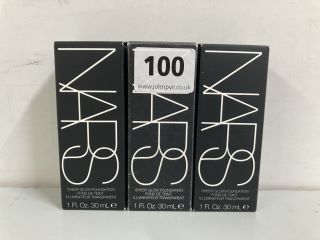 3 X NARS SHEER GLOW FOUNDATION 30ML (605314)