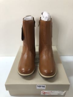 JOHN LEWIS ISOBEL 2 CHILDREN'S TANS BOOTS - SIZE 12.5 (239481)