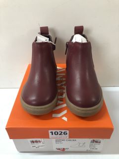 JOHN LEWIS CHILDREN'S ANYDAY CHELSEA BERRY BOOTS - SIZE C7 (239481)