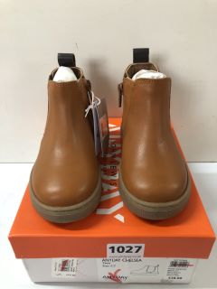 JOHN LEWIS CHILDREN'S ANYDAY CHELSEA TAN BOOTS - SIZE C7 (239481)