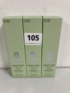 3 X CLINIQUE SMART CUSTOM-REPAIR SERUM 30ML (605314)