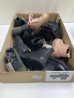 BOX OF FOOTWEAR TO INC JOHN LEWIS COCO PINK CHILDREN'S BOOTS VARIOUS SIZES (629447)