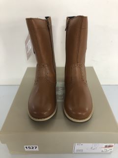 JOHN LEWIS ISOBEL 2 CHILDREN'S TAN BOOTS - SIZE: 13 (619698)