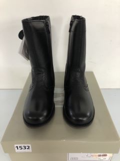 JOHN LEWIS ISOBEL 2 CHILDREN'S BLACK BOOTS - SIZE: 12.5 (619698)