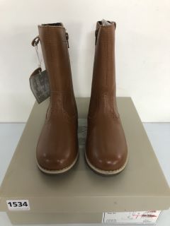 JOHN LEWIS ISOBEL 2 TAN BOOTS - SIZE: 2 (619698)