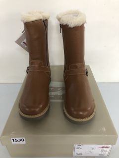 JOHN LEWIS LEIA 2 TAN BOOTS - SIZE: 4 (619698)