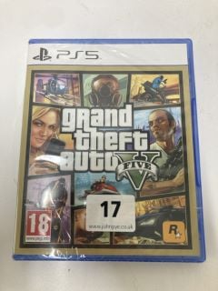 PLAYSTATION 5 GRAND THEFT AUTO V CONSOLE GAME (SEALED) (18+ ID REQUIRED)