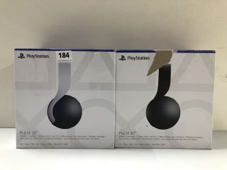 2 X SONY PLAYSTATION 5 PULSE 3D WIRELESS GAMING HEADSETS