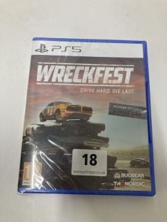 PLAYSTATION 5 WRECKFEST DRIVE HARD DIE LAST CONSOLE GAME (SEALED)