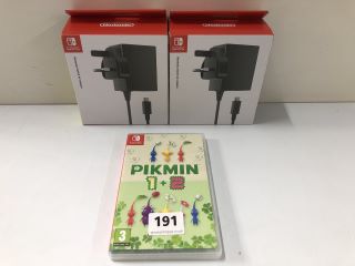 3 X NINTENDO SWITCH ITEMS INC. PIKMIN 1+2 CONSOLE GAME