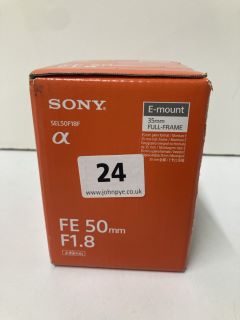 SONY FE 50MM F1.8 CAMERA LENS MODEL: SEL50F18F