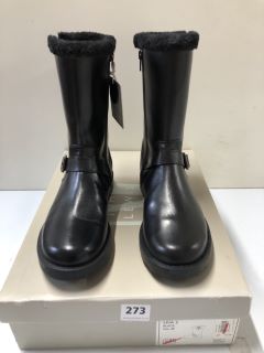 JOHN LEWIS LEIA 2 BLACK BOOTS - SIZE: 5 (611276)