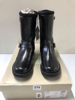 JOHN LEWIS LEIA 2 BLACK BOOTS - SIZE: 4 (611276)