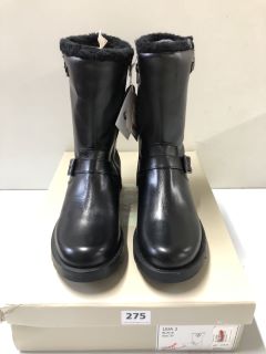 JOHN LEWIS LEIA 2 BLACK BOOTS - SIZE: 4 (611276)