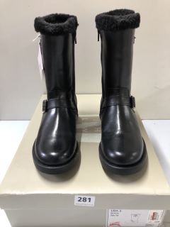 JOHN LEWIS LEIA 2 BLACK BOOTS - SIZE: 3 (611276)