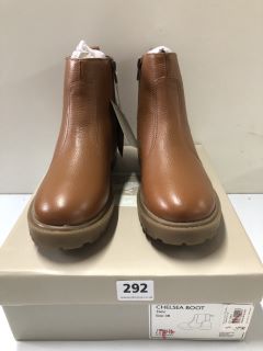 JOHN LEWIS CHELSEA BOOT TAN BOOTS - SIZE: 5 (611276)