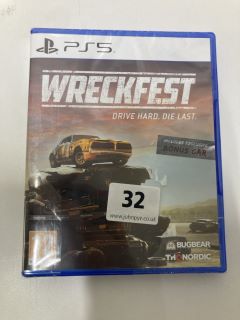 PLAYSTATION 5 WRECKFEST DRIVE HARD DIE LAST CONSOLE GAME (SEALED)