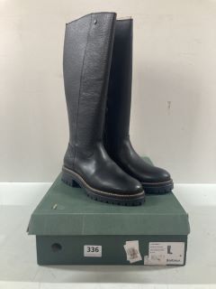 BARBOUR BLAIRE BLACK BOOTS - SIZE: 5 (649864)