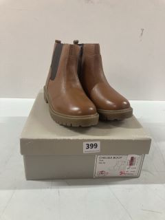 JOHN LEWIS CHELSEA TAN BOOTS - SIZE: 3 (636209)