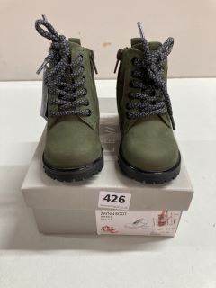 JOHN LEWIS ZAYNN CHILDREN'S KHAKI BOOTS - SIZE: C5 (636209)