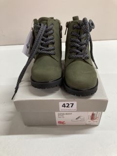 JOHN LEWIS ZAYNN CHILDREN'S KHAKI BOOTS - SIZE: C6 (636209)