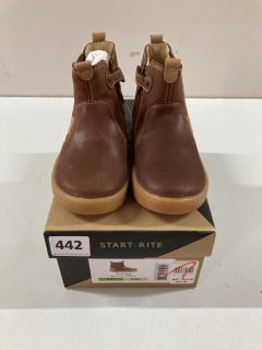 START.RITE ENERGY TAN LEATHER CHILDREN'S BOOTS - SIZE: 8.5 (636209)