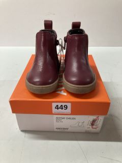 JOHN LEWIS ANYDAY CHELSEA BERRY CHILDREN'S BOOTS - SIZE: C4 (636209)