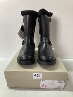 JOHN LEWIS ISOBEL 3 CHILDREN'S BLACKS BOOTS - SIZE: 12.5 (603442)