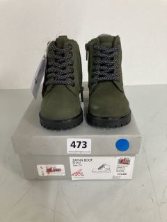 JOHN LEWIS ZAYNN CHILDREN'S KHAKI BOOTS - SIZE: C4 (603442)