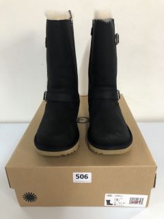 UGG KENSINGTON II CHILDREN'S BLACK BOOTS - SIZE: 13 (638484)